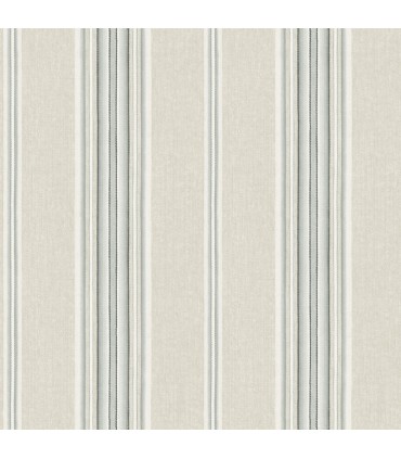 4169-83122 - Calvados Turquoise Linen Stripe Wallpaper by Chesapeake