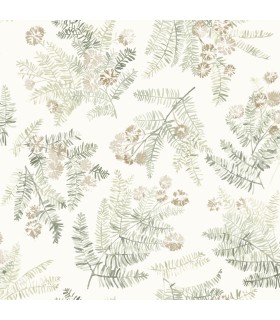 4169-83105 - Frith Green Botanical Wallpaper by Chesapeake