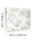 4169-83107 - Frith Light Blue Botanical Wallpaper by Chesapeake