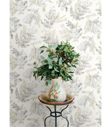 4169-83107 - Frith Light Blue Botanical Wallpaper by Chesapeake