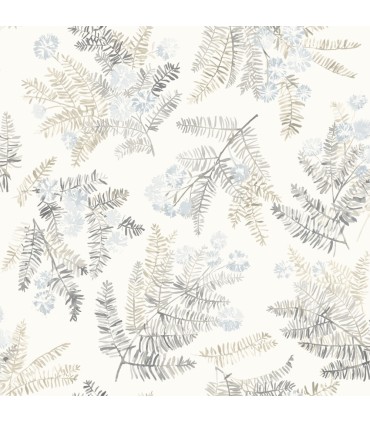 4169-83107 - Frith Light Blue Botanical Wallpaper by Chesapeake
