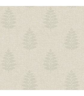 4169-83129 - Frond Beige Leaf Wallpaper by Chesapeake