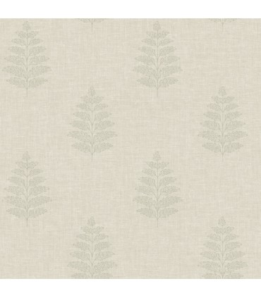 4169-83129 - Frond Beige Leaf Wallpaper by Chesapeake