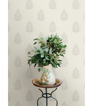 4169-83125 - Frond Cream Leaf Wallpaper by Chesapeake