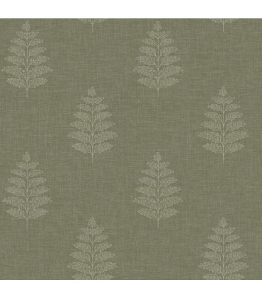 4169-83126 - Frond Dark Green Leaf Wallpaper by Chesapeake