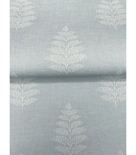 4169-83130 - Frond Light Blue Leaf Wallpaper by Chesapeake