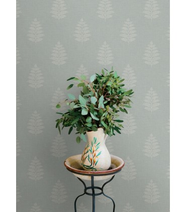 4169-83130 - Frond Light Blue Leaf Wallpaper by Chesapeake