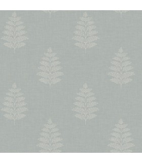 4169-83130 - Frond Light Blue Leaf Wallpaper by Chesapeake