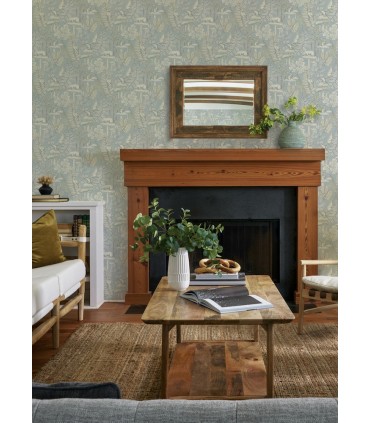 4169-83102 - Holt Light Blue Woodland Wallpaper by Chesapeake