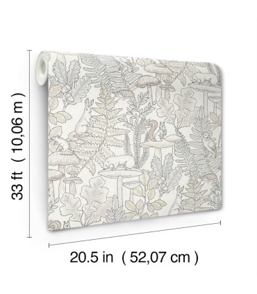 4169-83103 - Holt Neutral Woodland Wallpaper by Chesapeake