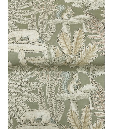 4169-83100 - Holt Sage Woodland Wallpaper by Chesapeake
