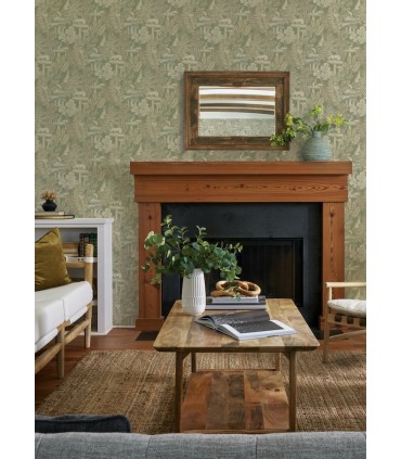 4169-83100 - Holt Sage Woodland Wallpaper by Chesapeake