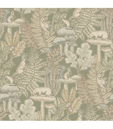 4169-83100 - Holt Sage Woodland Wallpaper by Chesapeake