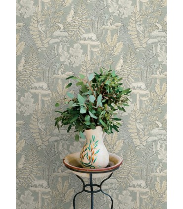 4169-83104 - Holt Seafoam Woodland Wallpaper by Chesapeake