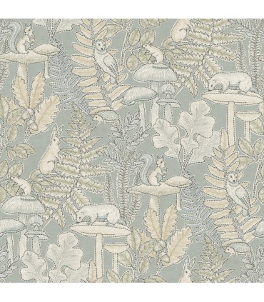 4169-83104 - Holt Seafoam Woodland Wallpaper by Chesapeake