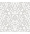 4169-12701 - Kiwassa Grey Antler Damask Wallpaper by Chesapeake