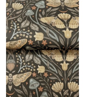 4169-83116 - Mystic Moth Black Forest Magic Wallpaper by Chesapeake