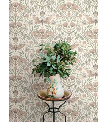 4169-83119 - Mystic Moth Blush Forest Magic Wallpaper by Chesapeake