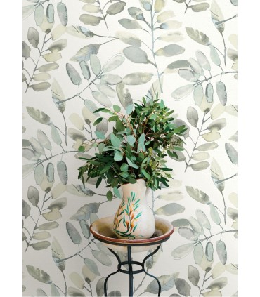 4169-13905 - Pinnate Grey Leaves Wallpaper by Chesapeake