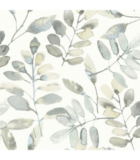 4169-13905 - Pinnate Grey Leaves Wallpaper by Chesapeake