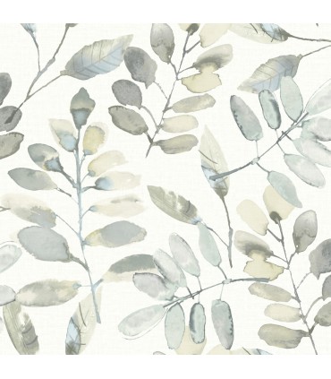 4169-13905 - Pinnate Grey Leaves Wallpaper by Chesapeake