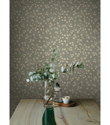 4169-83136 - Poppy Trail Aqua Floral Wallpaper by Chesapeake