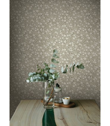 4169-83131 - Poppy Trail Grey Floral Wallpaper by Chesapeake