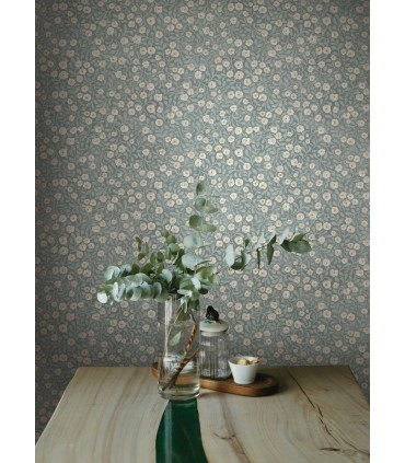 4169-83134 - Poppy Trail Light Blue Floral Wallpaper by Chesapeake