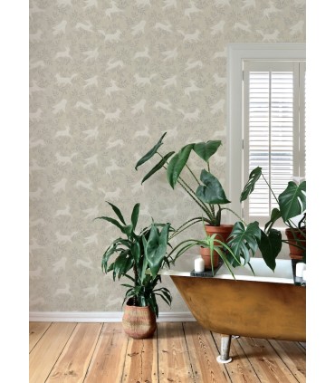 4169-83112 - Revelry Taupe Forest Frolic Wallpaper by Chesapeake