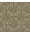 4169-27604 - Tap Root Green Floral Damask Wallpaper by Chesapeake
