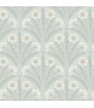 4169-27602 - Tap Root Light Blue Floral Damask Wallpaper by Chesapeake