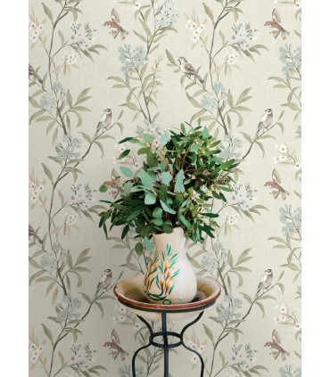 4169-83137 - Tea Olive Beige Finch Frolic Wallpaper by Chesapeake