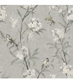 4169-83141 - Tea Olive Grey Finch Frolic Wallpaper by Chesapeake