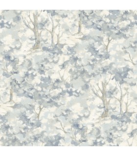 4169-83108 - Thicket Blue Forest Wallpaper by Chesapeake
