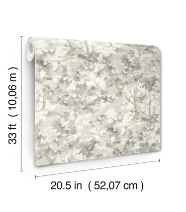 4169-83110 - Thicket Charcoal Forest Wallpaper by Chesapeake