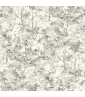 4169-83110 - Thicket Charcoal Forest Wallpaper by Chesapeake