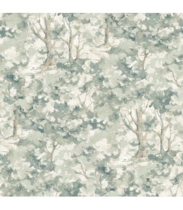 4169-83111 - Thicket Teal Forest Wallpaper by Chesapeake