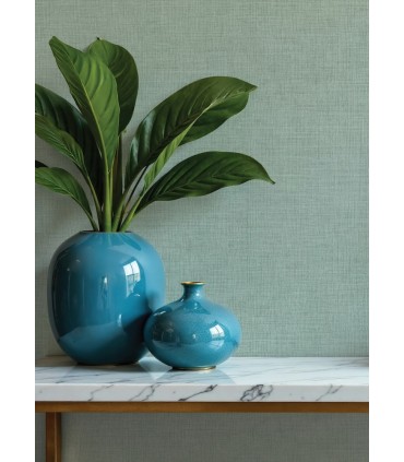4193-7410 - Alba Light Blue Open Weave Wallpaper-Portofino by A Street