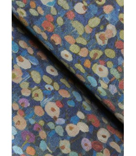 4193-7442 - Prato Blue Petite Floral Wallpaper-Portofino by A Street