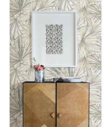 4193-7450 - Corifa Cream Palm Leaf Wallpaper-Portofino by A Street