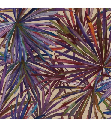 4193-7452 - Corifa Purple Palm Leaf Wallpaper-Portofino by A Street