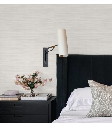 UW1006N - Sari Silk Pearl Faux Fabric Wallpaper-Atmosphere Digest