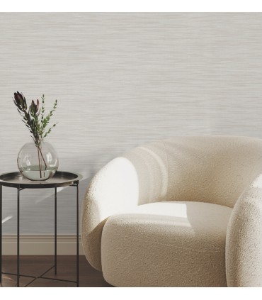 UW1007N - Sari Silk Cream Faux Fabric Wallpaper-Atmosphere Digest