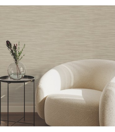 UW1001 - Sari Silk Beige Faux Fabric 54" Width Wallpaper-Atmosphere Digest