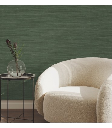 UW1004 - Sari Silk Green Faux Fabric 54" Width Wallpaper-Atmosphere Digest