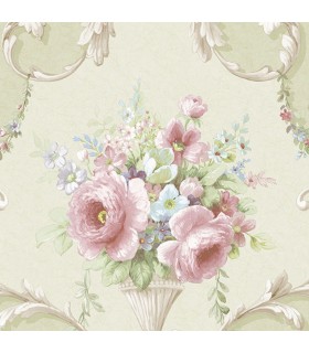 IM36421  - Silk Impressions 2 by Norwall Floral Wallpaper