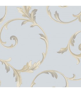 IM36418  - Silk Impressions 2 by Norwall Scroll Leaves Wallpaper