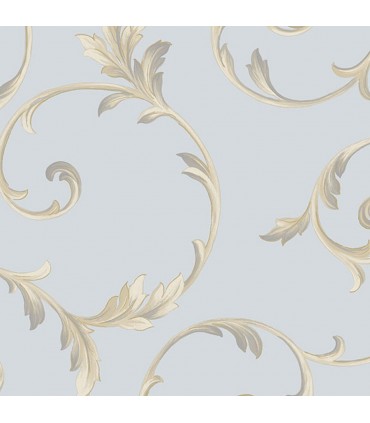 IM36418  - Silk Impressions 2 by Norwall Scroll Leaves Wallpaper