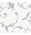 IM36415  - Silk Impressions 2 by Norwall Scroll Leaves Wallpaper