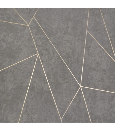 NW3502 - Dark Grey & Gold Nazca Wallpaper-Modern Metals 2